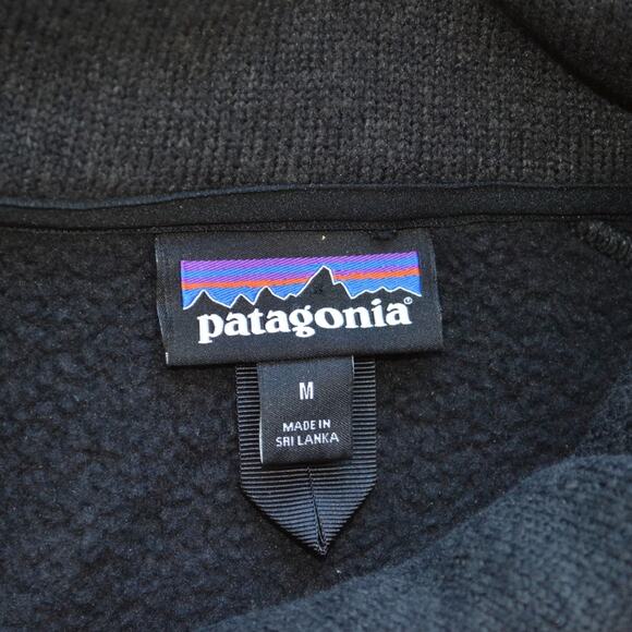 Patagonia Fleece Coat Jacket Size Medium Dark Gray - Picture 3 of 6